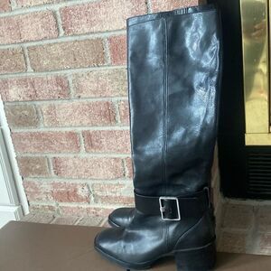 VIASPIGA Garnett Tall Leather Knee High Boots
